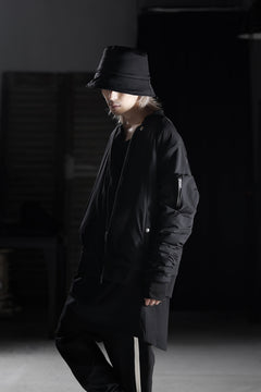 画像をギャラリービューアに読み込む, thom/krom MA-1 JACKET / ELASTIC NYLON + WARM PADDED (BLACK)