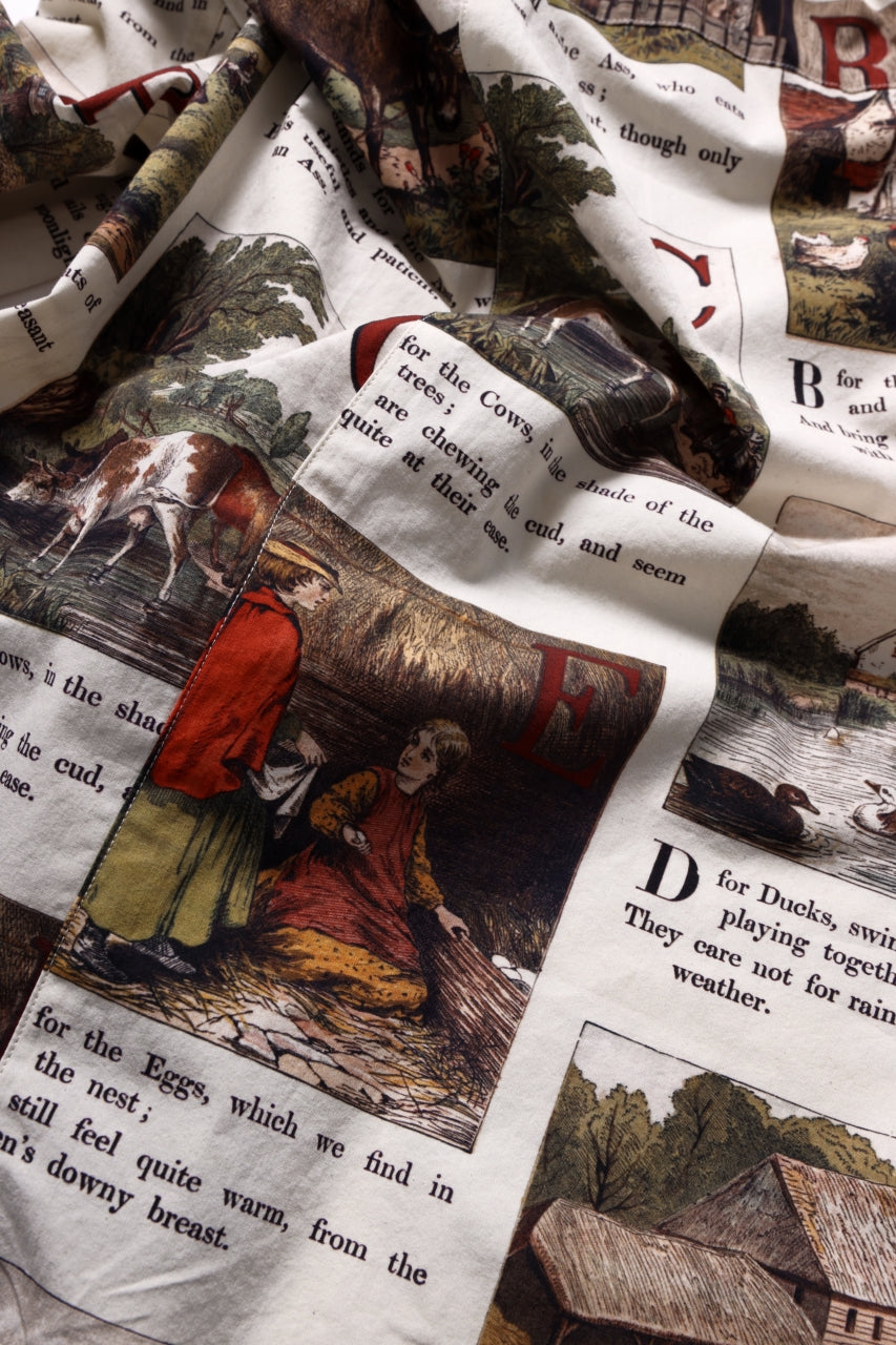 画像をギャラリービューアに読み込む, Aleksandr Manamis exclusive BIRD CHILDREN SHORT COLLAR REGULAR SHIRT (L'ALPHABET)