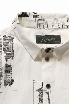 画像をギャラリービューアに読み込む, Aleksandr Manamis LES CREATURES SHORT COLLAR REGULAR SHIRT (ORNAMENT)