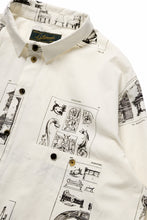 画像をギャラリービューアに読み込む, Aleksandr Manamis LES CREATURES SHORT COLLAR REGULAR SHIRT (ORNAMENT)