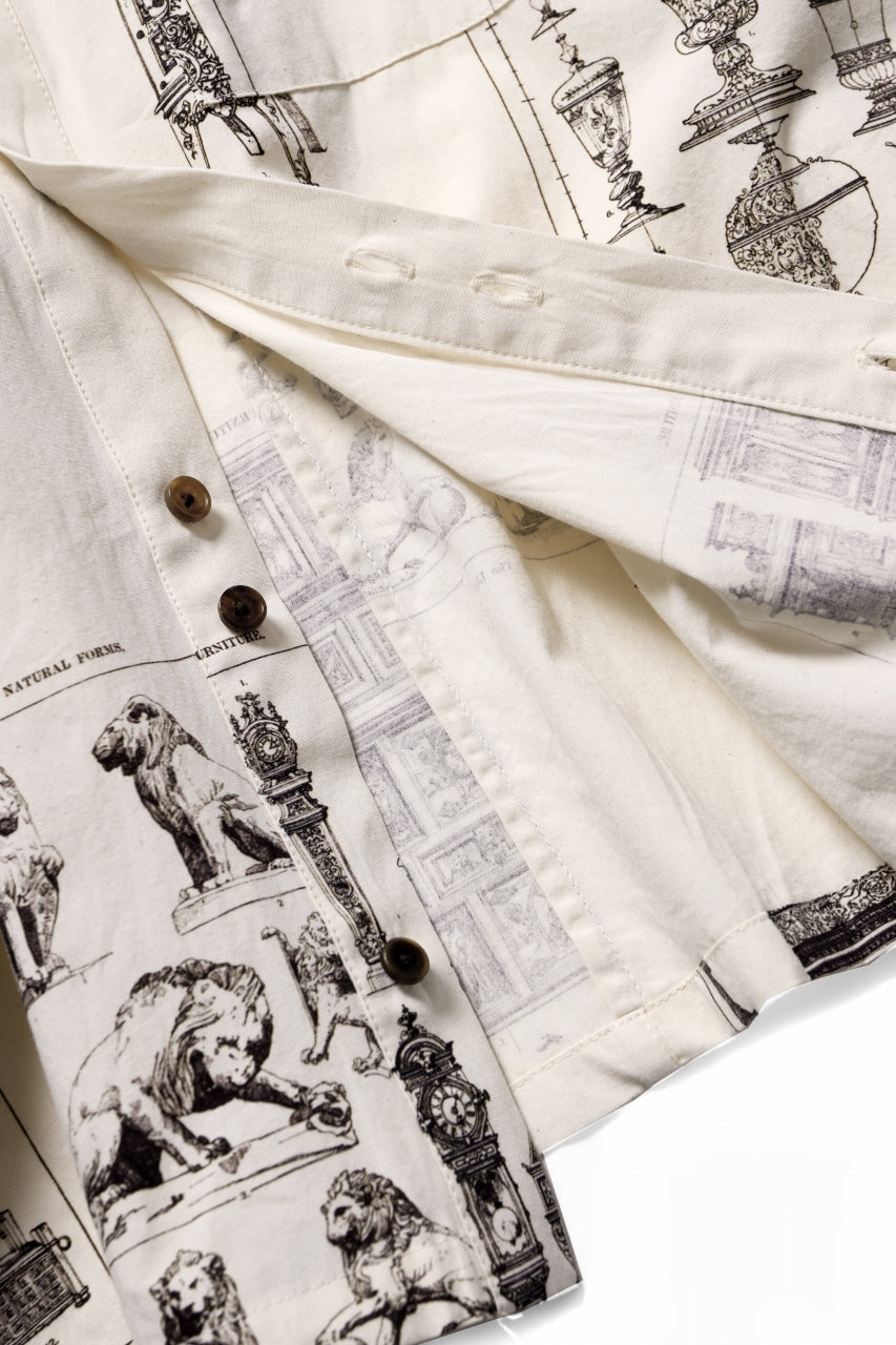 画像をギャラリービューアに読み込む, Aleksandr Manamis LES CREATURES SHORT COLLAR REGULAR SHIRT (ORNAMENT)