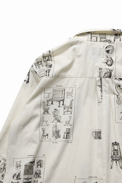 画像をギャラリービューアに読み込む, Aleksandr Manamis LES CREATURES SHORT COLLAR REGULAR SHIRT (ORNAMENT)