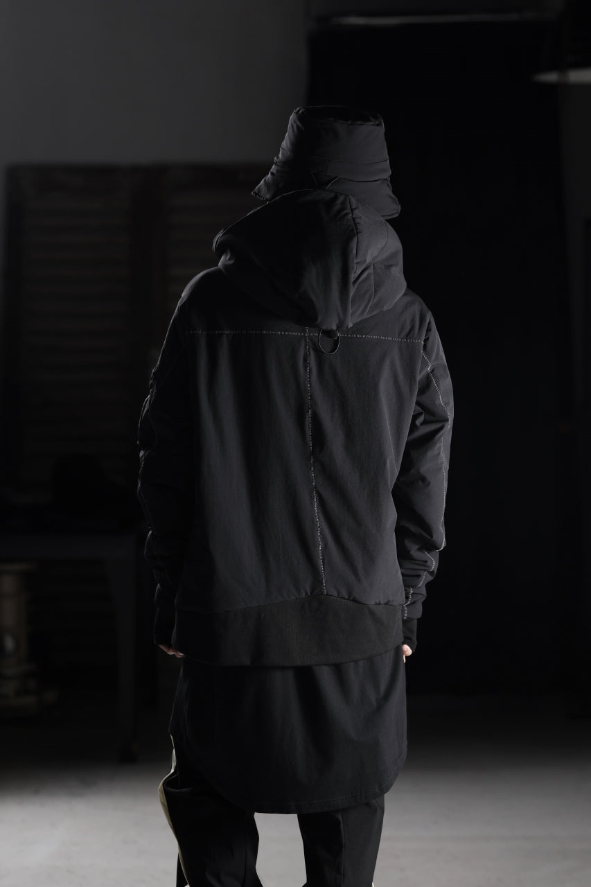 画像をギャラリービューアに読み込む, thom/krom MA-1 JACKET / ELASTIC NYLON + WARM PADDED (BLACK)