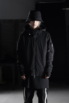 画像をギャラリービューアに読み込む, thom/krom MA-1 JACKET / ELASTIC NYLON + WARM PADDED (BLACK)