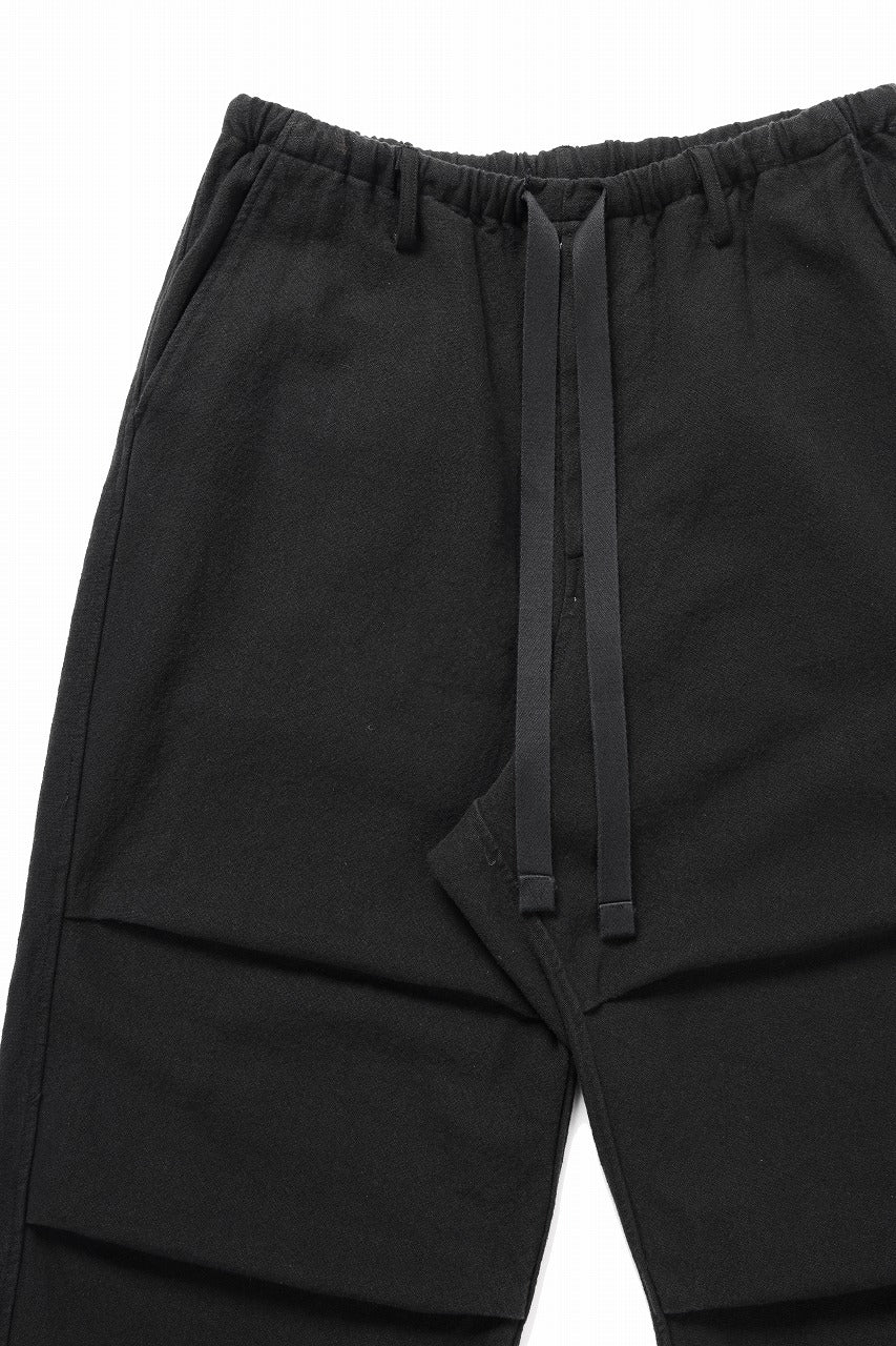 Load image into Gallery viewer, sus-sous exclusive wide pants / 10/2 linen cotton hop suck (BLACK)