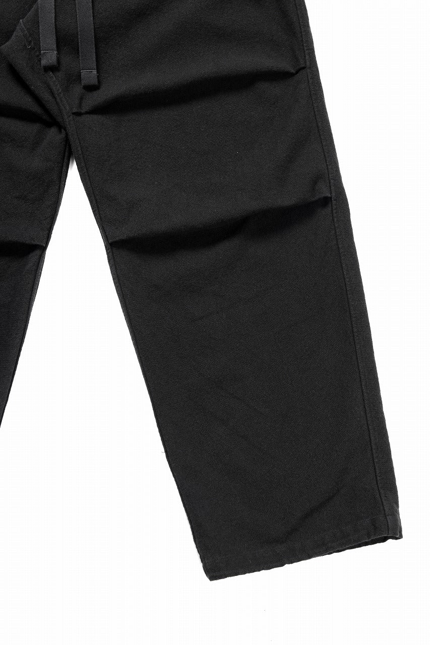 Load image into Gallery viewer, sus-sous exclusive wide pants / 10/2 linen cotton hop suck (BLACK)