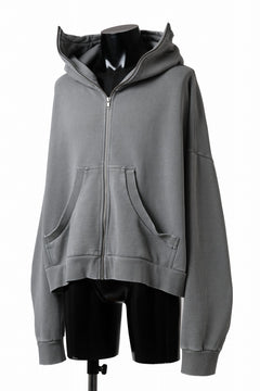 画像をギャラリービューアに読み込む, entire studios FULL ZIP SWEAT PARKA (RHINO)