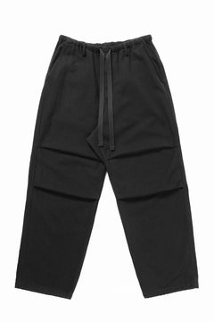 Load image into Gallery viewer, sus-sous exclusive wide pants / 10/2 linen cotton hop suck (BLACK)
