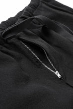 Load image into Gallery viewer, sus-sous exclusive wide pants / 10/2 linen cotton hop suck (BLACK)