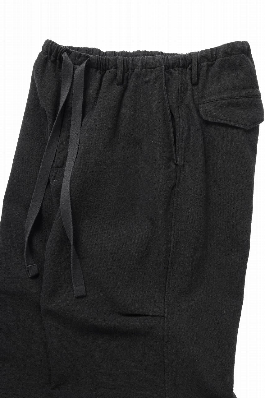 Load image into Gallery viewer, sus-sous exclusive wide pants / 10/2 linen cotton hop suck (BLACK)
