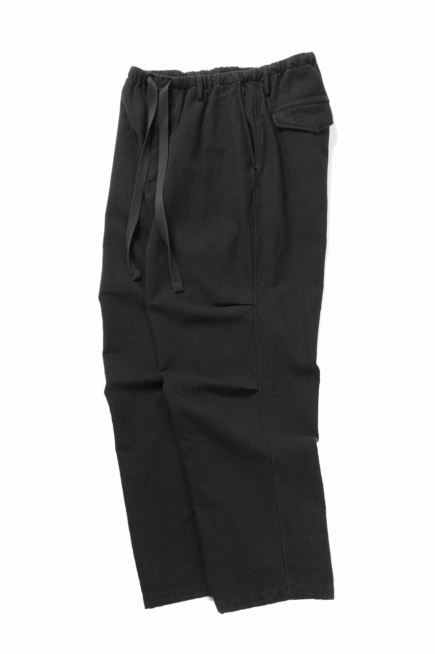 Load image into Gallery viewer, sus-sous exclusive wide pants / 10/2 linen cotton hop suck (BLACK)