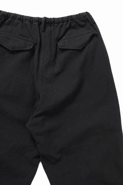 Load image into Gallery viewer, sus-sous exclusive wide pants / 10/2 linen cotton hop suck (BLACK)