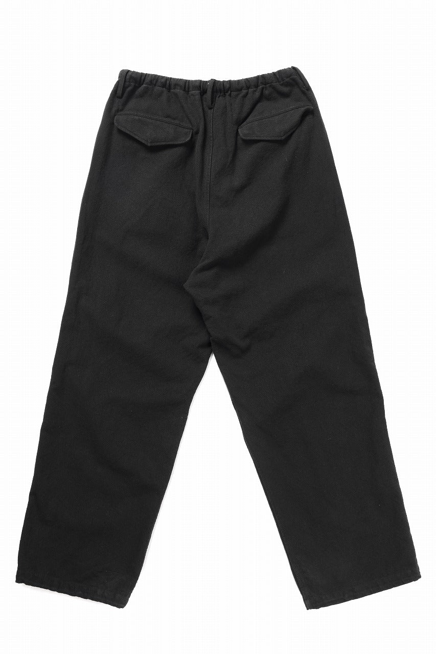 Load image into Gallery viewer, sus-sous exclusive wide pants / 10/2 linen cotton hop suck (BLACK)