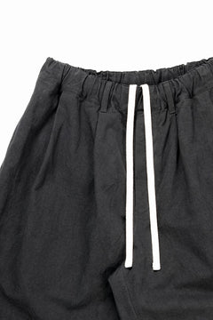 Load image into Gallery viewer, sus-sous exclusive atelier trousers / 10/2 linen cotton hop suck (BLACK)