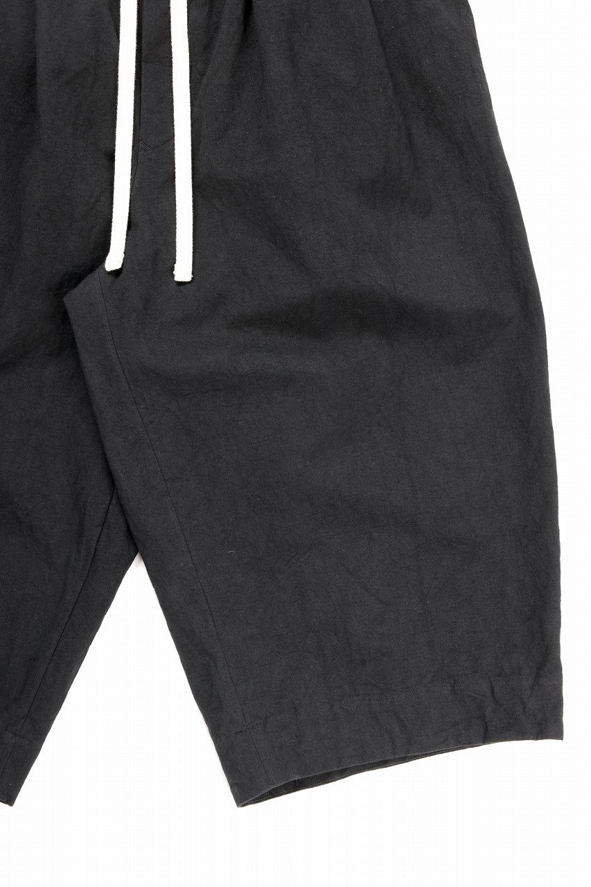 Load image into Gallery viewer, sus-sous exclusive atelier trousers / 10/2 linen cotton hop suck (BLACK)