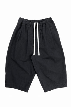 Load image into Gallery viewer, sus-sous exclusive atelier trousers / 10/2 linen cotton hop suck (BLACK)