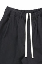 Load image into Gallery viewer, sus-sous exclusive atelier trousers / 10/2 linen cotton hop suck (BLACK)