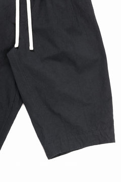 Load image into Gallery viewer, sus-sous exclusive atelier trousers / 10/2 linen cotton hop suck (BLACK)