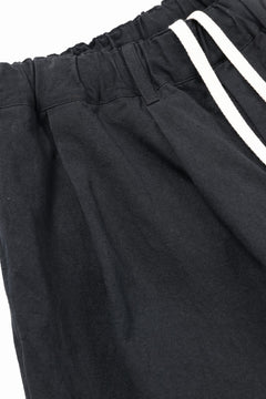 Load image into Gallery viewer, sus-sous exclusive atelier trousers / 10/2 linen cotton hop suck (BLACK)