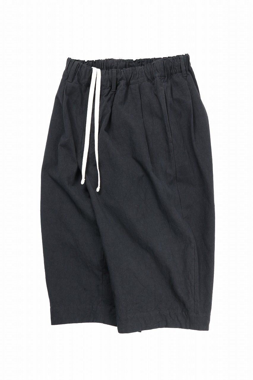 Load image into Gallery viewer, sus-sous exclusive atelier trousers / 10/2 linen cotton hop suck (BLACK)