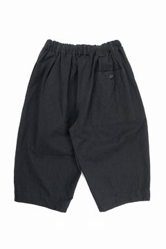 Load image into Gallery viewer, sus-sous exclusive atelier trousers / 10/2 linen cotton hop suck (BLACK)