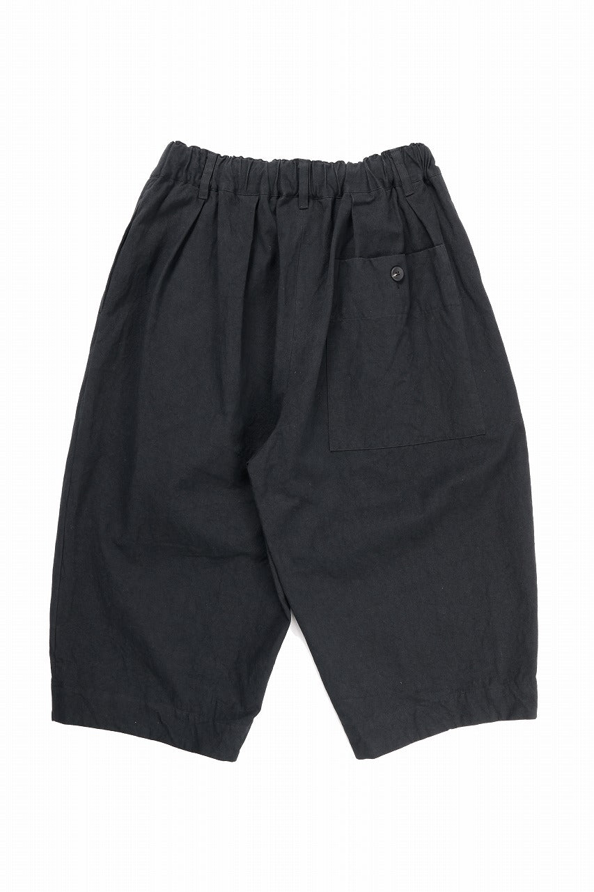 Load image into Gallery viewer, sus-sous exclusive atelier trousers / 10/2 linen cotton hop suck (BLACK)