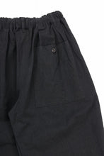 Load image into Gallery viewer, sus-sous exclusive atelier trousers / 10/2 linen cotton hop suck (BLACK)