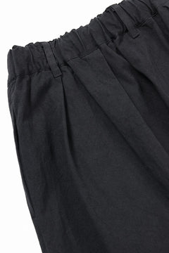 Load image into Gallery viewer, sus-sous exclusive atelier trousers / 10/2 linen cotton hop suck (BLACK)