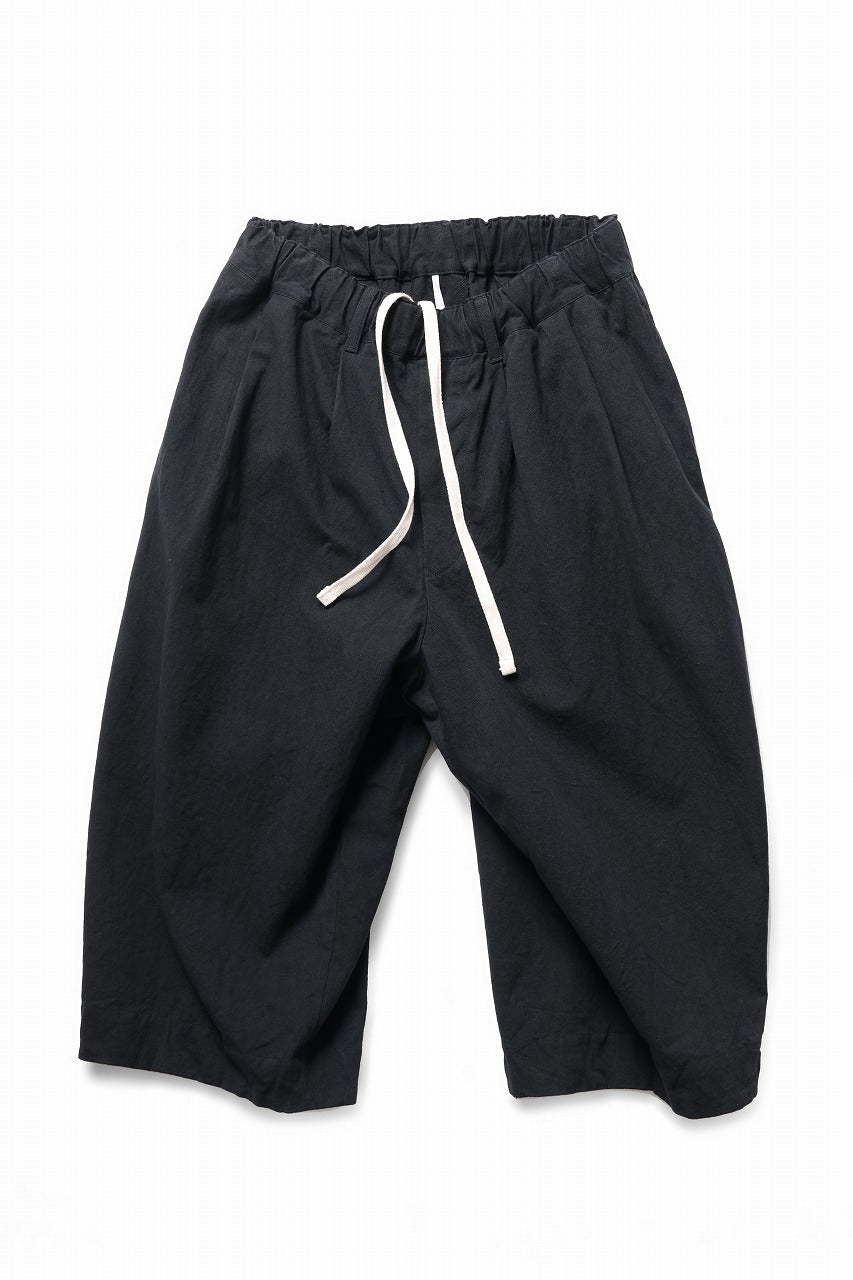 Load image into Gallery viewer, sus-sous exclusive atelier trousers / 10/2 linen cotton hop suck (BLACK)