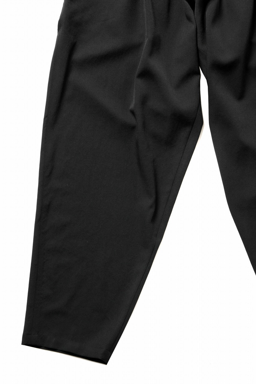 画像をギャラリービューアに読み込む, Y's for men BACK SIDE ZIPPER PANTS / WRINKLED GABARDINE (BLACK)