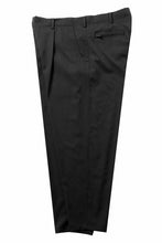 画像をギャラリービューアに読み込む, Y's for men BACK SIDE ZIPPER PANTS / WRINKLED GABARDINE (BLACK)