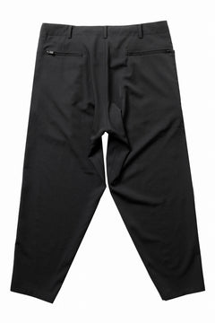 画像をギャラリービューアに読み込む, Y's for men BACK SIDE ZIPPER PANTS / WRINKLED GABARDINE (BLACK)