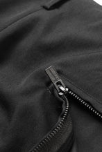 画像をギャラリービューアに読み込む, Y's for men BACK SIDE ZIPPER PANTS / WRINKLED GABARDINE (BLACK)
