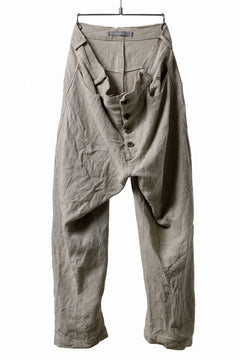 画像をギャラリービューアに読み込む, YUTA MATSUOKA wide taperd pants / no.8 linen canvas (ecru)