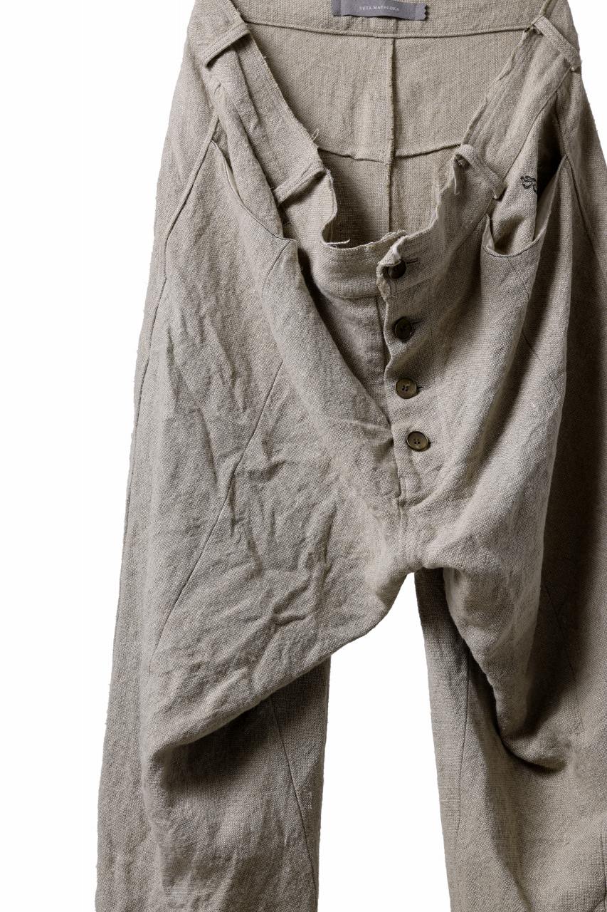 画像をギャラリービューアに読み込む, YUTA MATSUOKA wide taperd pants / no.8 linen canvas (ecru)