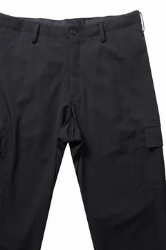 画像をギャラリービューアに読み込む, Y's for men SIDE TUCK CARGO POCKET PANTS / WRINKLED GABARDINE (BLACK)