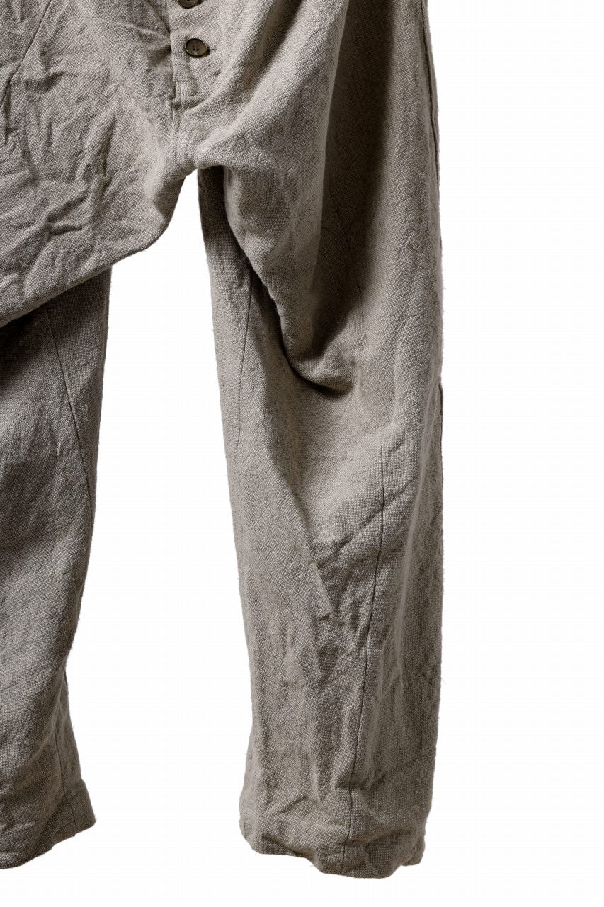 画像をギャラリービューアに読み込む, YUTA MATSUOKA wide taperd pants / no.8 linen canvas (ecru)