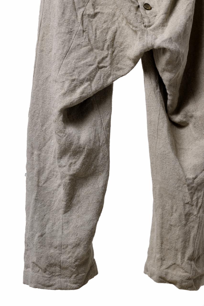 画像をギャラリービューアに読み込む, YUTA MATSUOKA wide taperd pants / no.8 linen canvas (ecru)