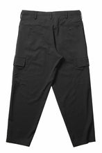 画像をギャラリービューアに読み込む, Y's for men SIDE TUCK CARGO POCKET PANTS / WRINKLED GABARDINE (BLACK)