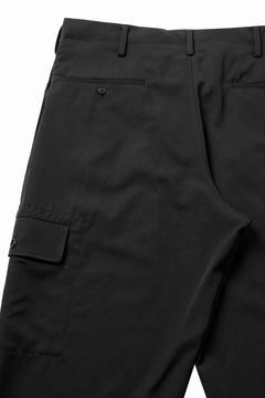 画像をギャラリービューアに読み込む, Y's for men SIDE TUCK CARGO POCKET PANTS / WRINKLED GABARDINE (BLACK)