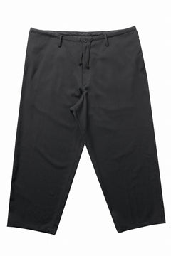 画像をギャラリービューアに読み込む, Y's for men CLASSIC STRING PANTS WITH 3-STITCH / WRINKLED GABARDINE (BLACK)