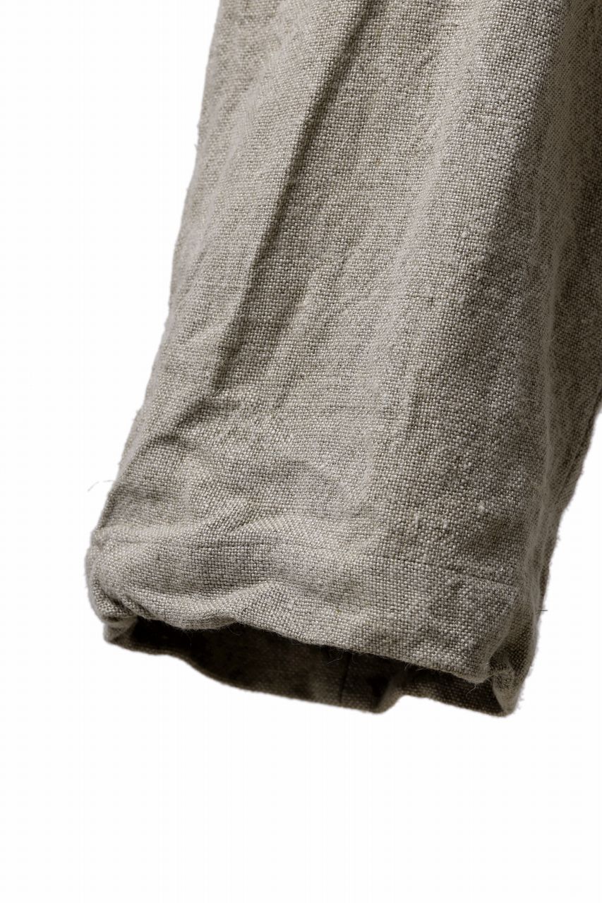 画像をギャラリービューアに読み込む, YUTA MATSUOKA wide taperd pants / no.8 linen canvas (ecru)