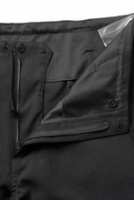 画像をギャラリービューアに読み込む, Y's for men CLASSIC STRING PANTS WITH 3-STITCH / WRINKLED GABARDINE (BLACK)