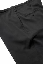 画像をギャラリービューアに読み込む, Y's for men CLASSIC STRING PANTS WITH 3-STITCH / WRINKLED GABARDINE (BLACK)