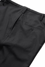 画像をギャラリービューアに読み込む, Y's for men CLASSIC STRING PANTS WITH 3-STITCH / WRINKLED GABARDINE (BLACK)