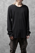 Load image into Gallery viewer, black crow x LOOM exclusive long sleeve tops / suvin cotton jersey (black)