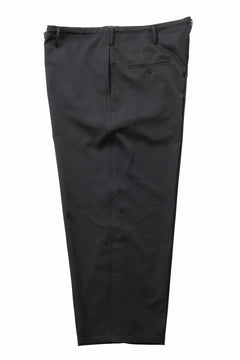 画像をギャラリービューアに読み込む, Y's for men CLASSIC STRING PANTS WITH 3-STITCH / WRINKLED GABARDINE (BLACK)