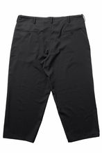 画像をギャラリービューアに読み込む, Y's for men CLASSIC STRING PANTS WITH 3-STITCH / WRINKLED GABARDINE (BLACK)