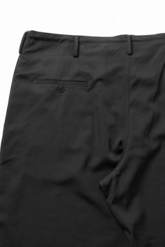 画像をギャラリービューアに読み込む, Y's for men CLASSIC STRING PANTS WITH 3-STITCH / WRINKLED GABARDINE (BLACK)