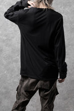 Load image into Gallery viewer, black crow x LOOM exclusive long sleeve tops / suvin cotton jersey (black)